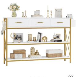 Console Table With 3 Drawer