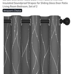 Deconovo Blackout Curtains 108 Inches Long