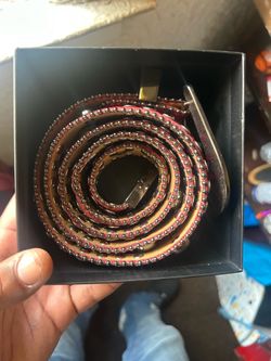 Men’s belt rhinestone