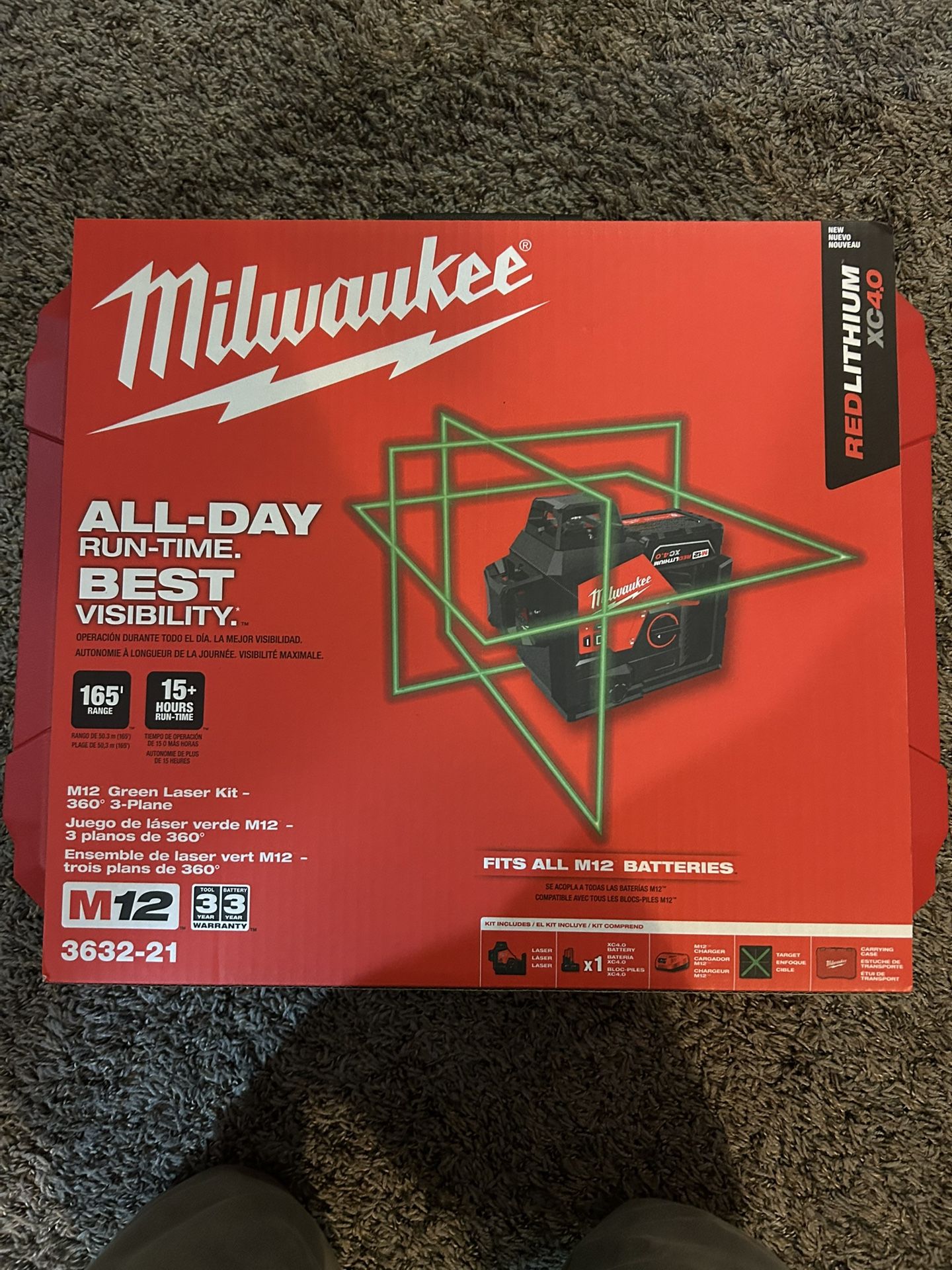 Milwaukee M12 Laser Level Kit