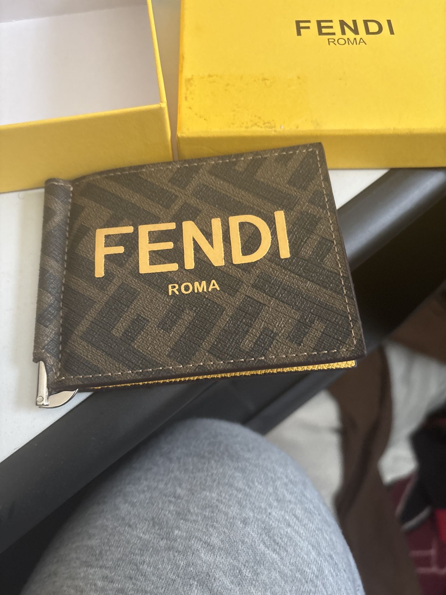 FENDI Roma Money Clip Wallet