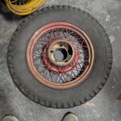 Vintage Ford Wire Spoke Wheel