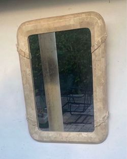 MidCentury Tessellated Marble Wall Mirror