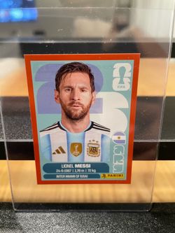 Lionel Messi Fifa 2026 sticker RED BORDER