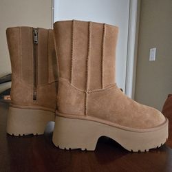 UGG CLASSIC TWIN NEW HEIGHT PLATFORM BOOTS