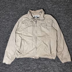 Columbia Jacket Mens L Tan Full Zip Gorpcore