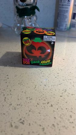 Nee Doh Glowy pumpkin Stress Toy