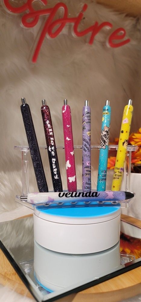 Personalized Tumblers, Pens,resin,rhinestones