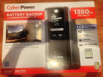 CyberPower UPS Battery Backup With Surge Protection
