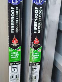 Steel security door
