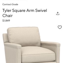 Pottery Barn Swivel Chair