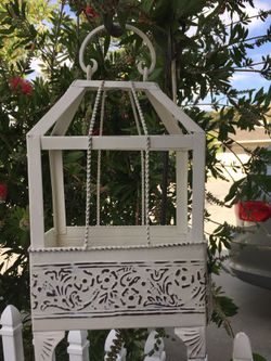 Metal candle holder or plants 17”h 9”w