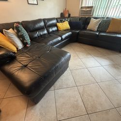 Black Leather Couch