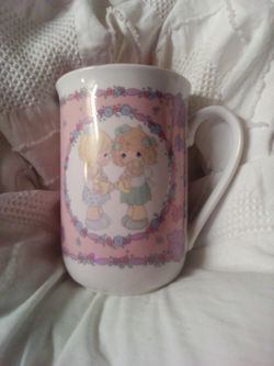 Precious Moments 1991 Samuel J. Butcher "Lets Be Friends" Coffee Cup