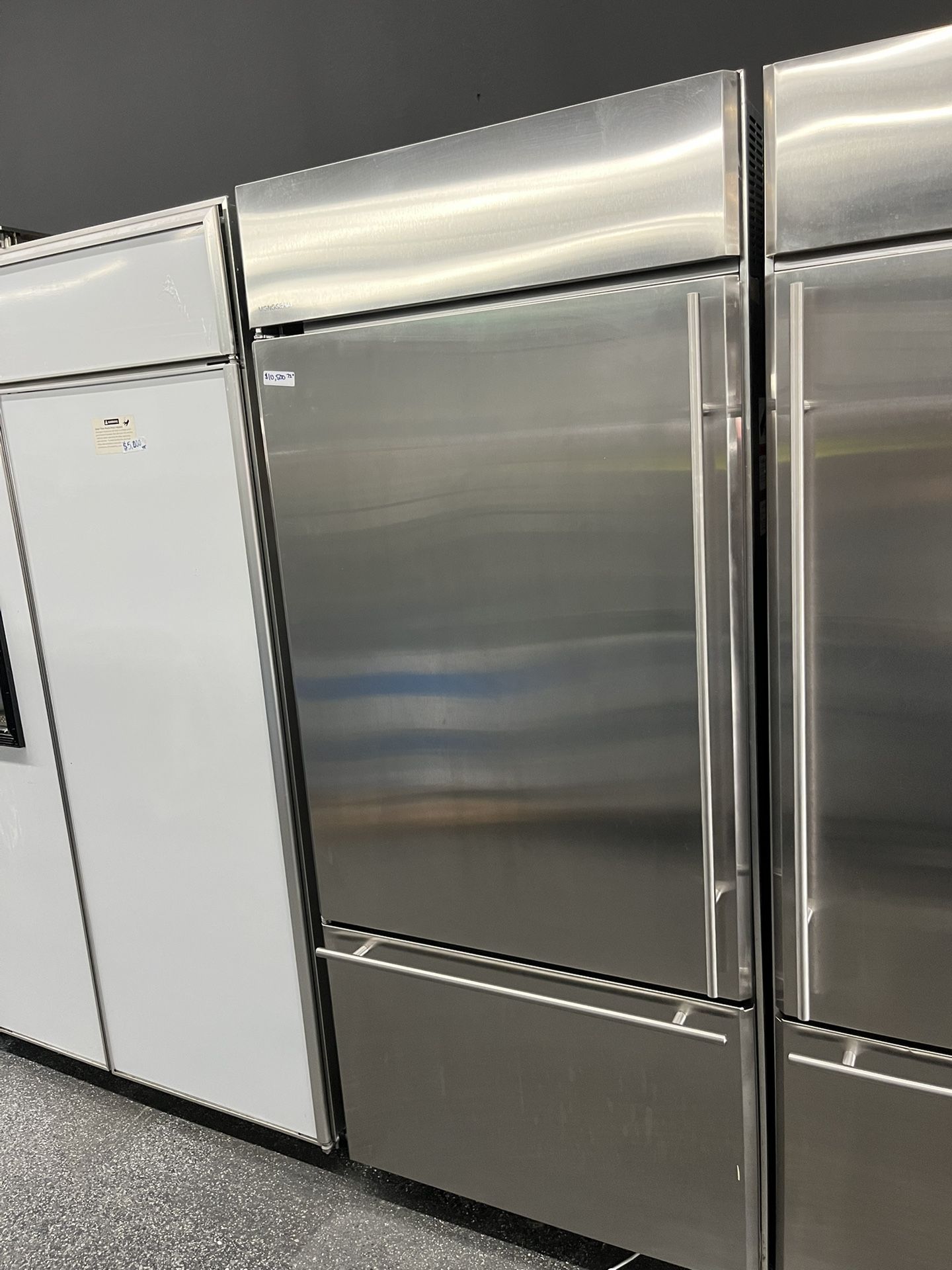 Monogram Built In Bottom Freezer 36” Fridge Stainless Steel