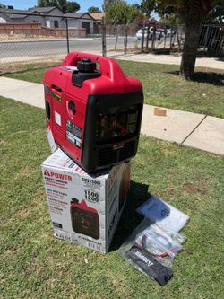 A-iPower 1500-Watt Recoil Start Gasoline Powered Ultra-Light Inverter Generator with 60cc OHV Engine and CO Sensor Shutdown