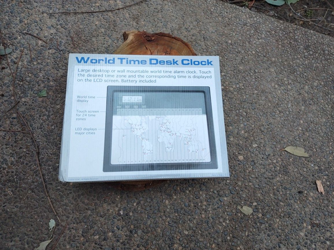 World Time Desk Clock
