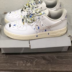 Air Force 1 ‘07 LV8 Paint Splatter Size 10.5 With The Original Box