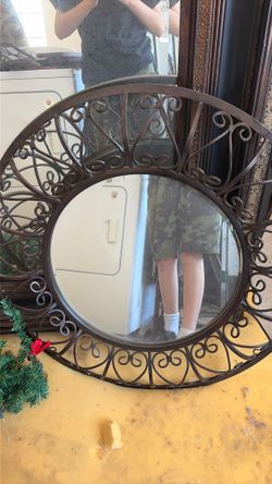 Vintage circle mirror