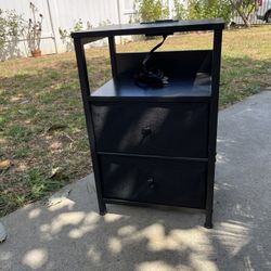 Room Nightstand - with Charging Station