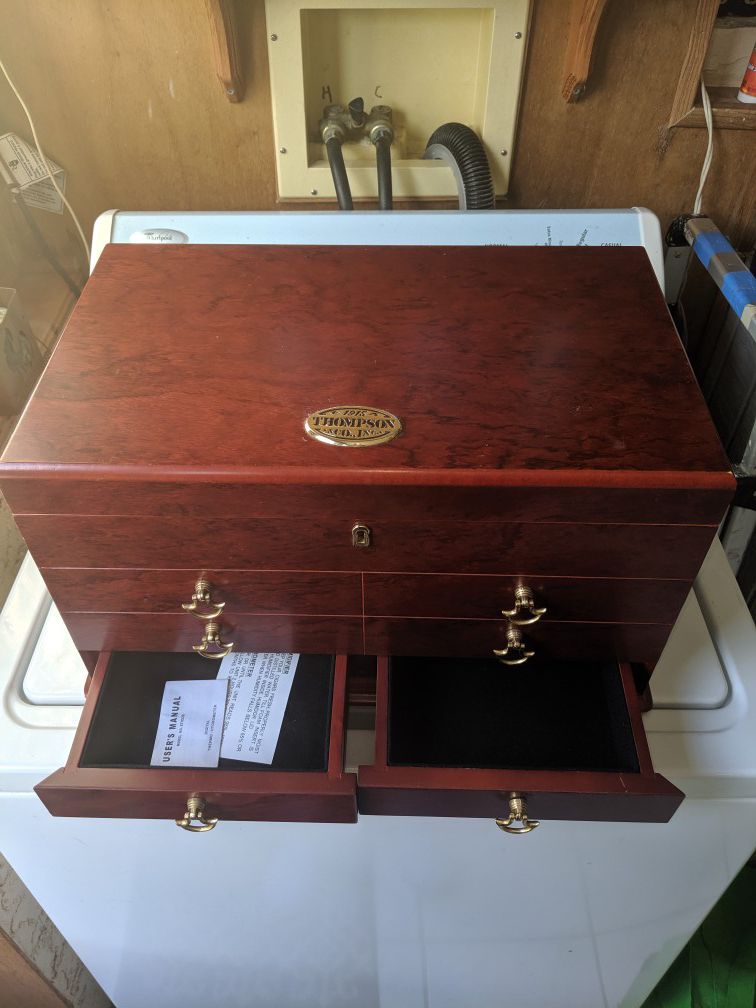 Thompson Cigar Humidors with accessory drawer