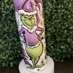 Grinch Tumbler Purple Color 