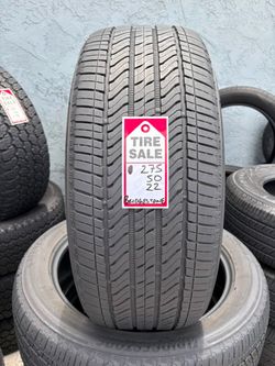 275-50-22 Bridgestone Turanza Full Used Tire Set $250 Free Mounting And Balancing