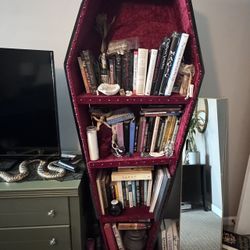 Life Size Coffin Bookshelf 