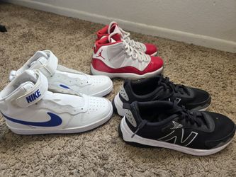 Nike, Jordan, and New Balance shoes