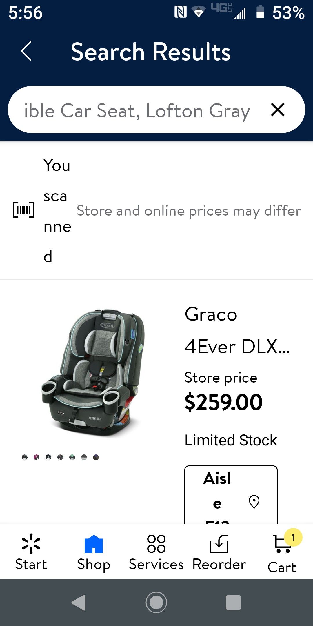 Brand new Graco car seat