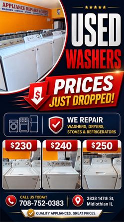 Used Washers With Warranty
