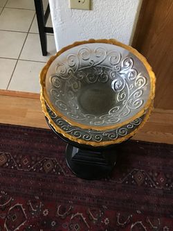 Two nice dish for use decoration