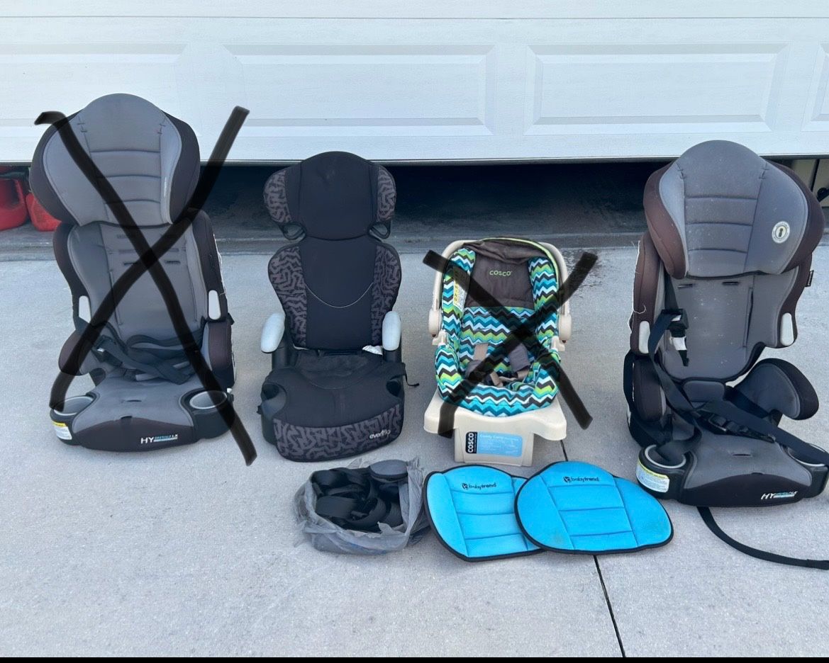 Children’s Booster Seats. $10 For The One On The End. $5 For The One In The Middle