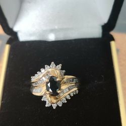 Diamond Sapphire Ring