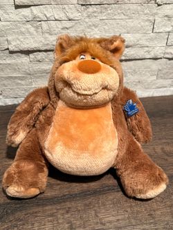 Vintage Applause Egbert Chubby Brown Bear Stuffed Plush Animal Doll Toy -  1981