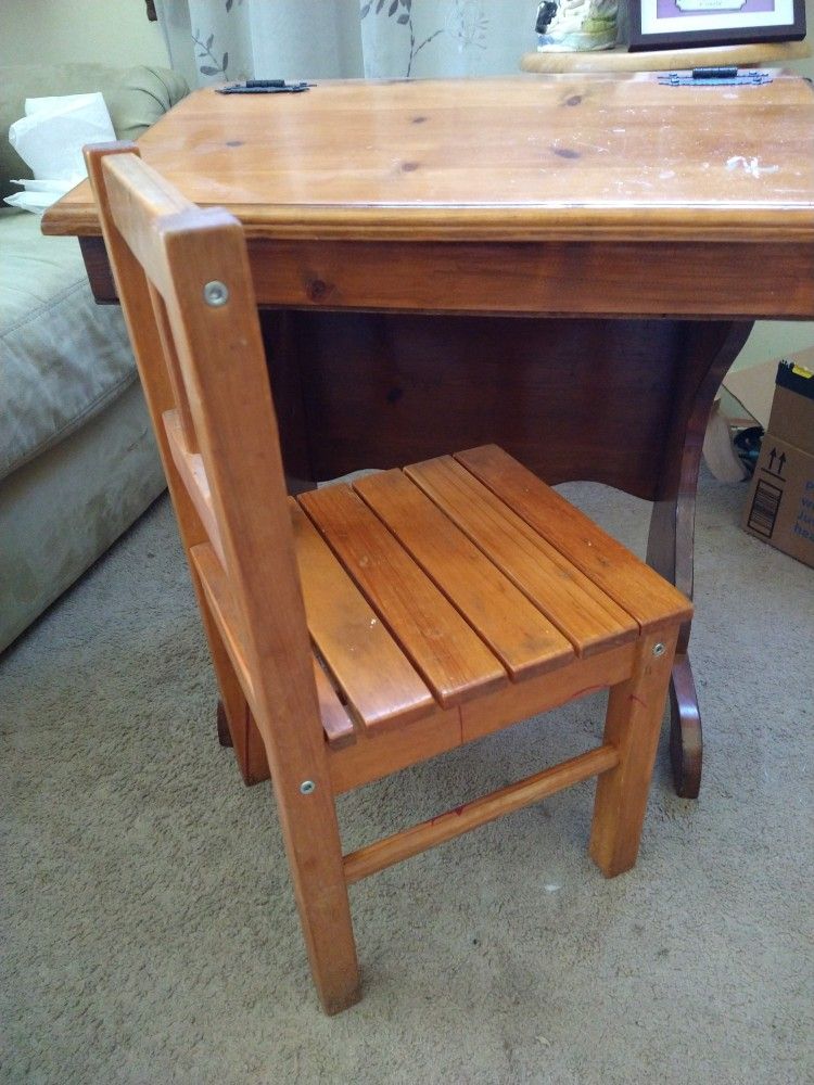 Child's Wood Desk