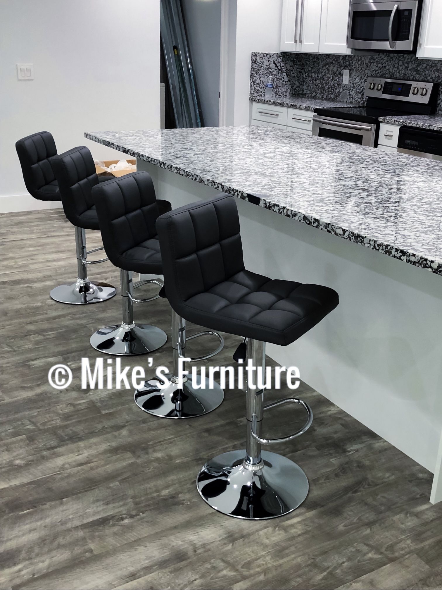New Adjustable Bar Stools (3 Colors Available ) Black White Gray