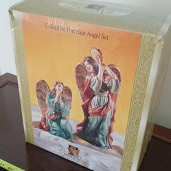 Grandeur Noel Collectible Porcelain Angel Set
