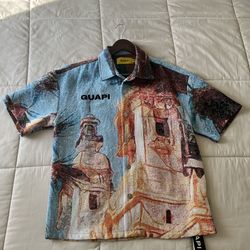 GUAPI Knit Button Up Shirt Size Small Men’s