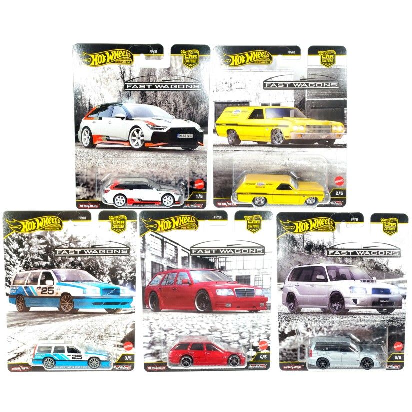 NEW 2025 Hot Wheels 2025 Premium Car Culture Fast Wagon (FULL SET)