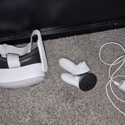 Meta Quest 3s W/Controllers, Charger