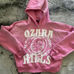 Pink Ozira Hills zip-up hoodie #y2kfashion