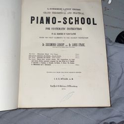 Piano Book published In 1874