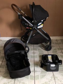 LIKE NEW GRACO MODES NEST TRAVEL SYSTEM STROLLER CAR SEAT AND BASSINET 3 IN 1