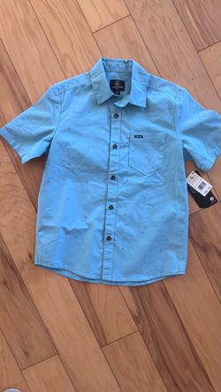 Volcom Boys Short Sleeve Button-Up Shirt