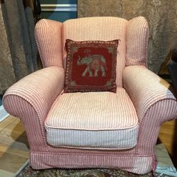 Pink/ Peach Rocking Chair