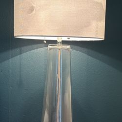 Beautiful Designer Modern Style Tall Glass Tapered Column Lamp 