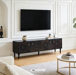 Modern 3D Relief Media Console