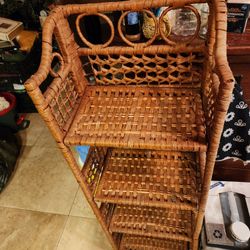 Small Wicker Shelves. 