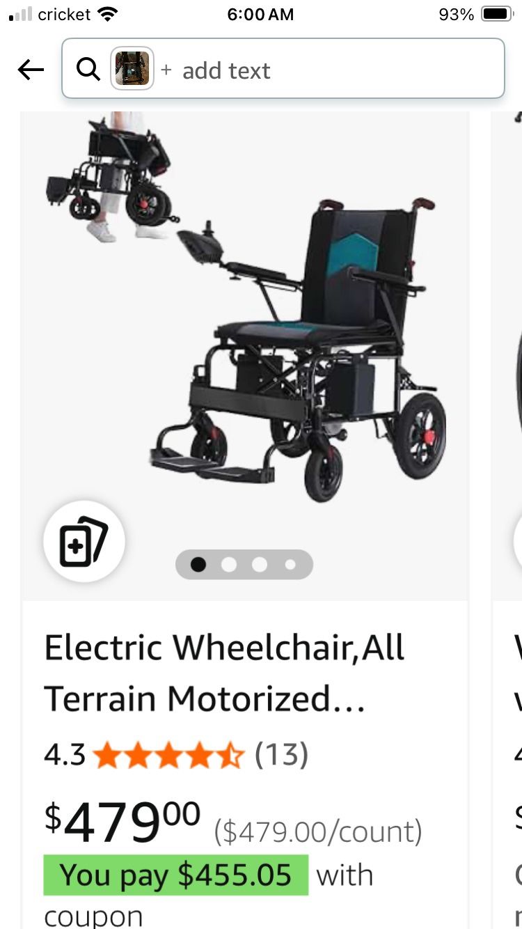 ELECTRIC WHEELCHAIR! Urge Medical Electric All Terrain Motorized Long Range Light Weight Wheelchair NEW!